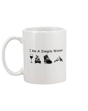 Load image into Gallery viewer, Simple Woman Loves Wine Camping Shoes And Climbing Mug