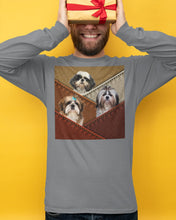 Load image into Gallery viewer, Three Cute Shih Tzu In Bag Gift For Dog Lovers Unisex Long Sleeve