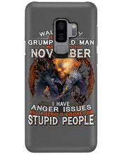 Load image into Gallery viewer, Walk Away I Am A Grumpy Old Man Who Was Born In November Birthday Gift Phone case