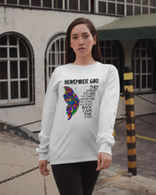 Load image into Gallery viewer, Birthday Gift For November Girl They Whispered To Her You Cannot Withstand The Storm Unisex Long Sleeve