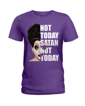 Load image into Gallery viewer, Not Today Satan Not Today Gift For Women Ladies Tee