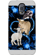 Load image into Gallery viewer, Lovely Phone Case Twinkling Blue Heart Gift For Goat Lovers Phone case