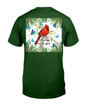Load image into Gallery viewer, Scarlet Macaw With Butterflies I Am Always With You Gift For Lover Guys Tee