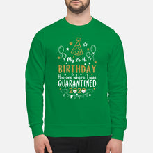 Load image into Gallery viewer, Vintage Funny My 45th Birthday The One Where I Was Quarantined Sweatshirt