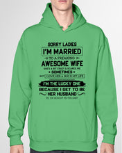 Load image into Gallery viewer, I'm The Lucky One Because I Get To Be Her Husband Gift For Husband Hoodie