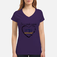 Load image into Gallery viewer, Sewing I'm A Simple Woman Gift For Women Ladies V-Neck