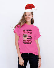 Load image into Gallery viewer, Gift For Angel Dad Red Butterflies Your Wings Were Ready Guys Tee