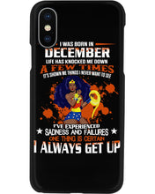 Load image into Gallery viewer, December Superwoman Life Has Knocked Me Down Birthday Meaningful Gift Phone case