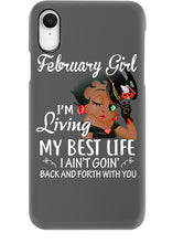 Load image into Gallery viewer, Betty Boop February Girl Living My Best Life Birthday Meaningful Gift Phone case