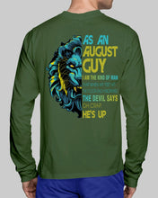 Load image into Gallery viewer, As An August I Am The Kind Of Man Lion Birthday Gift Unisex Long Sleeve
