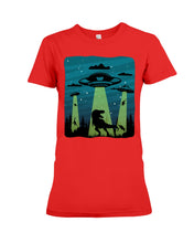 Load image into Gallery viewer, UFA Dinosaur T Rex Sky Full Of Stars Ladies Tee
