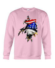 Load image into Gallery viewer, Eagle Giant Scratch USA Flag Gift For Women Sweatshirt
