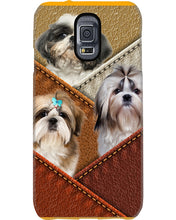 Load image into Gallery viewer, Three Cute Shih Tzu In Bag Gift For Dog Lovers Phone case