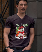Load image into Gallery viewer, Cute Westie Christmas Night Gift For Dog Lovers Guys V-Neck
