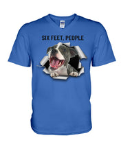 Load image into Gallery viewer, Pitbull Six Feet People Gift For Pitbull Lovers Guys V-Neck