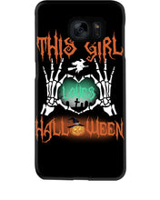 Load image into Gallery viewer, This Girl Loves Halloween Gift For Girls Phone case