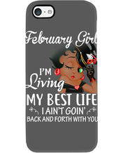 Load image into Gallery viewer, Betty Boop February Girl Living My Best Life Birthday Meaningful Gift Phone case