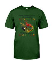 Load image into Gallery viewer, Never Underestimate A 60 Year Old Man Can Play A Guitar Guys Tee