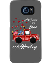 Load image into Gallery viewer, All I Need Are Love And Hockey Gift For Hockey Players Phone case