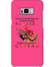 Load image into Gallery viewer, Never Underestimate A 60 Year Old Man Can Play A Guitar Phone case