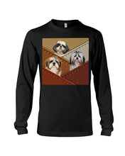 Load image into Gallery viewer, Three Cute Shih Tzu In Bag Gift For Dog Lovers Unisex Long Sleeve
