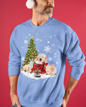 Load image into Gallery viewer, Funny Golden Retrievers Sleep In Red Boots Gift For Dog Lovers Sweatshirt