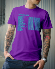 Load image into Gallery viewer, Pinpoint The Location In The Space Blue Guys Tee