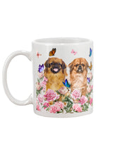 Load image into Gallery viewer, Pekingese With Peonies Gift For Dog Lovers Mug
