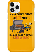 Load image into Gallery viewer, A Man Loves Beer And Dachshund Gift For Dog Lovers Phone case