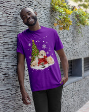 Load image into Gallery viewer, Funny Golden Retrievers Sleep In Red Boots Gift For Dog Lovers Guys Tee