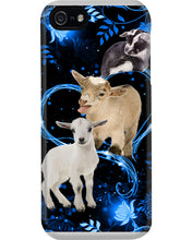 Load image into Gallery viewer, Lovely Phone Case Twinkling Blue Heart Gift For Goat Lovers Phone case