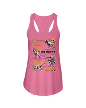 Load image into Gallery viewer, My Only Sunshine Make Me Happy Special Custom Design Ladies Flowy Tank