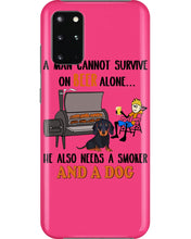Load image into Gallery viewer, A Man Loves Beer And Dachshund Gift For Dog Lovers Phone case