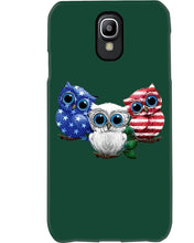 Load image into Gallery viewer, Lovely Phone Case Three Owl With US Flag Gift For Owl Lovers Phone case