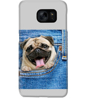 Load image into Gallery viewer, baby Pug In Denim Pocket Gift For Dog Lovers Phone case