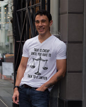 Load image into Gallery viewer, Talk Is Cheap Until You Have To Talk To A Lawyer Trending Guys V-Neck