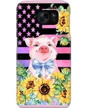 Load image into Gallery viewer, Pig America Flag Sunflower Special Custom Design Phone case