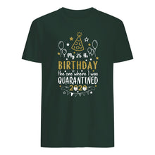 Load image into Gallery viewer, Vintage Funny My 45th Birthday The One Where I Was Quarantined Guys Tee