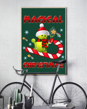Load image into Gallery viewer, Tennis Players Magical Christmas Snowman Gift For Women Vertical Poster