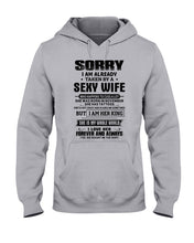 Load image into Gallery viewer, Gift For Husband Taken By A November Sexy Wife Who Happens To Cuss A Lot Hoodie