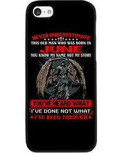 Load image into Gallery viewer, Never Underestimate This Old Man Who Was Born In June Custom Design Phone case
