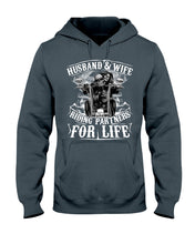 Load image into Gallery viewer, Husband And Wife Riding Partners For Life For Family Hoodie