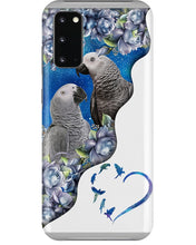 Load image into Gallery viewer, Magical Gray Couple African Parrot Gift For Bird Lovers Phone case