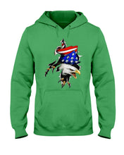 Load image into Gallery viewer, Eagle Giant Scratch USA Flag Gift For Women Hoodie