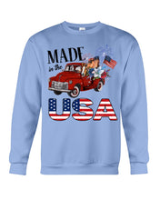 Load image into Gallery viewer, Horse Made In The America Red Car Gift For Horse Lovers Sweatshirt