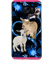 Load image into Gallery viewer, Lovely Phone Case Twinkling Blue Heart Gift For Goat Lovers Phone case