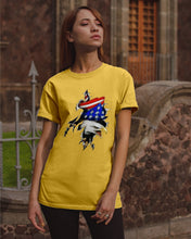 Load image into Gallery viewer, Eagle Giant Scratch USA Flag Gift For Women Guys Tee