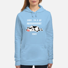 Load image into Gallery viewer, Sorry I'm A Bit Mooooody Today Gift For Cow Lovers Hoodie