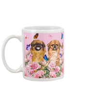 Load image into Gallery viewer, Pekingese With Peonies Gift For Dog Lovers Mug