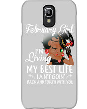 Load image into Gallery viewer, Betty Boop February Girl Living My Best Life Birthday Meaningful Gift Phone case